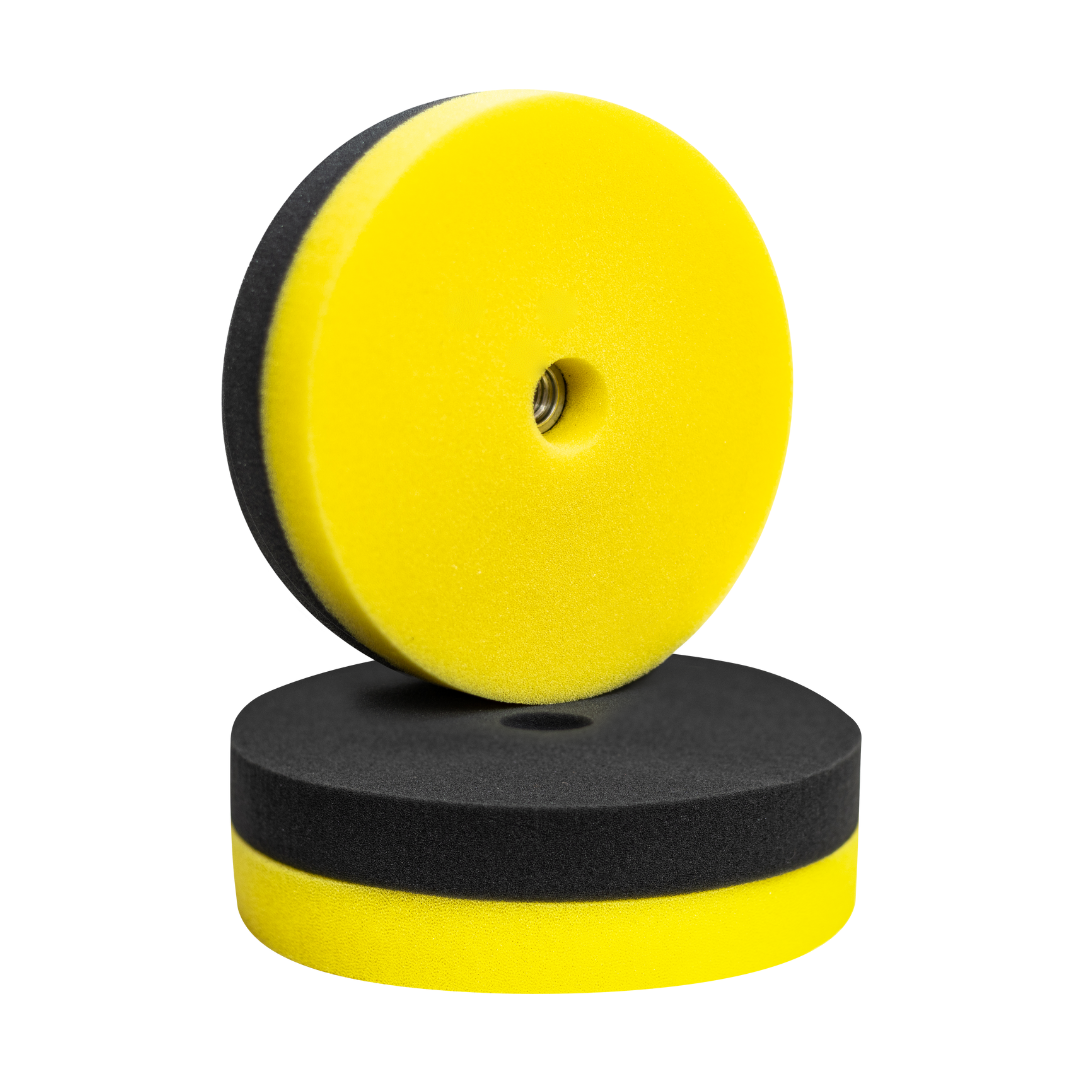 Boinas Dupla Face De Espuma Linha Premium - Lado Amarelo Corte - Lado Preto Lustro