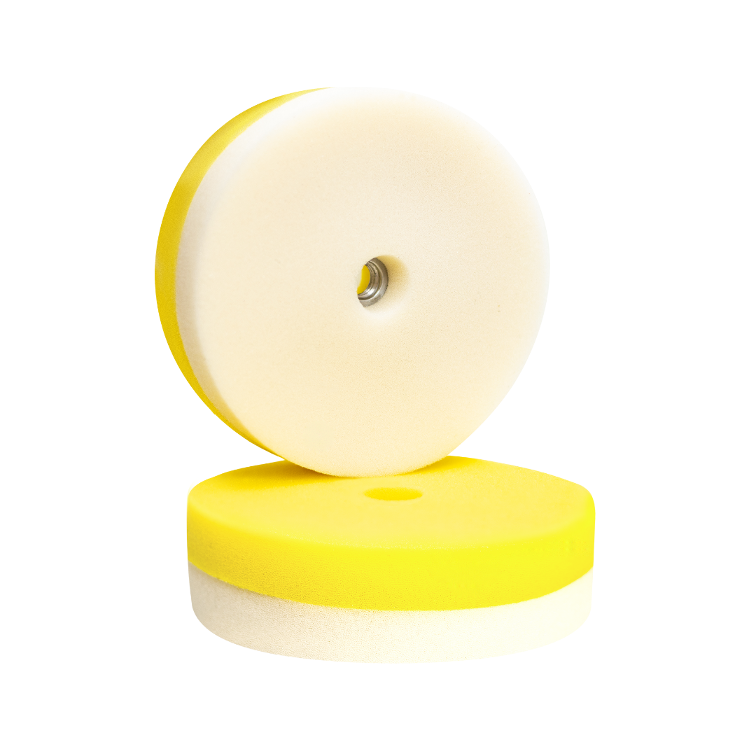 Boinas Dupla Face De Espuma Linha Premium - Lado Amarelo Corte - Lado Branco Refino