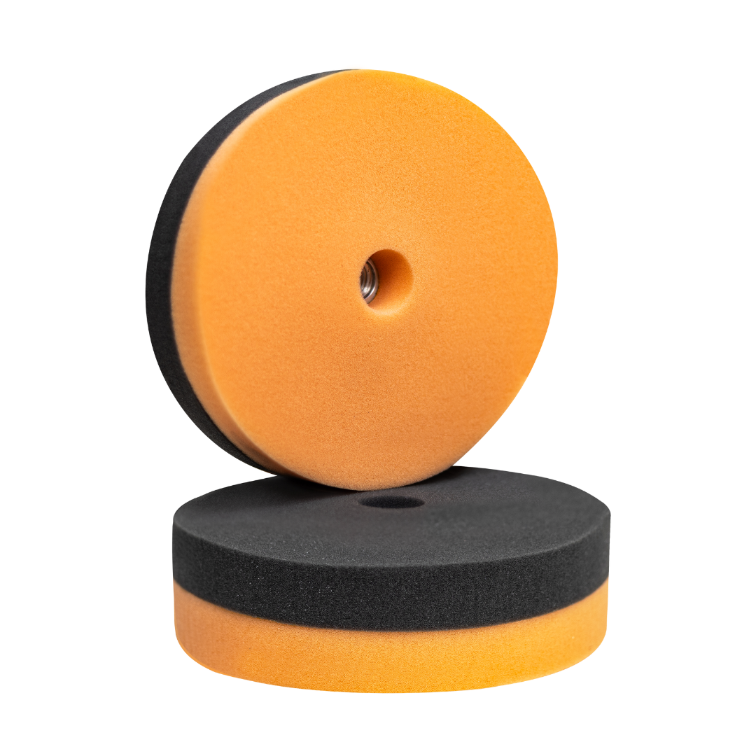 Boinas Dupla Face De Espuma Linha Premium - Lado Laranja Corte Médio - Lado Preto Lustro
